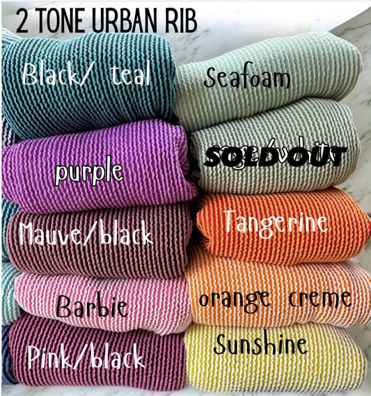 Two toned Urban rib