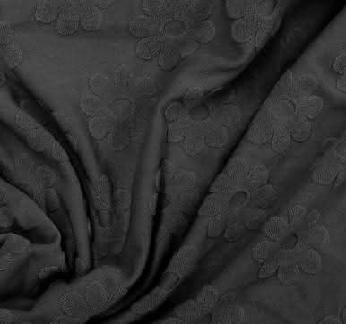 Jacquard daisy poly spandex